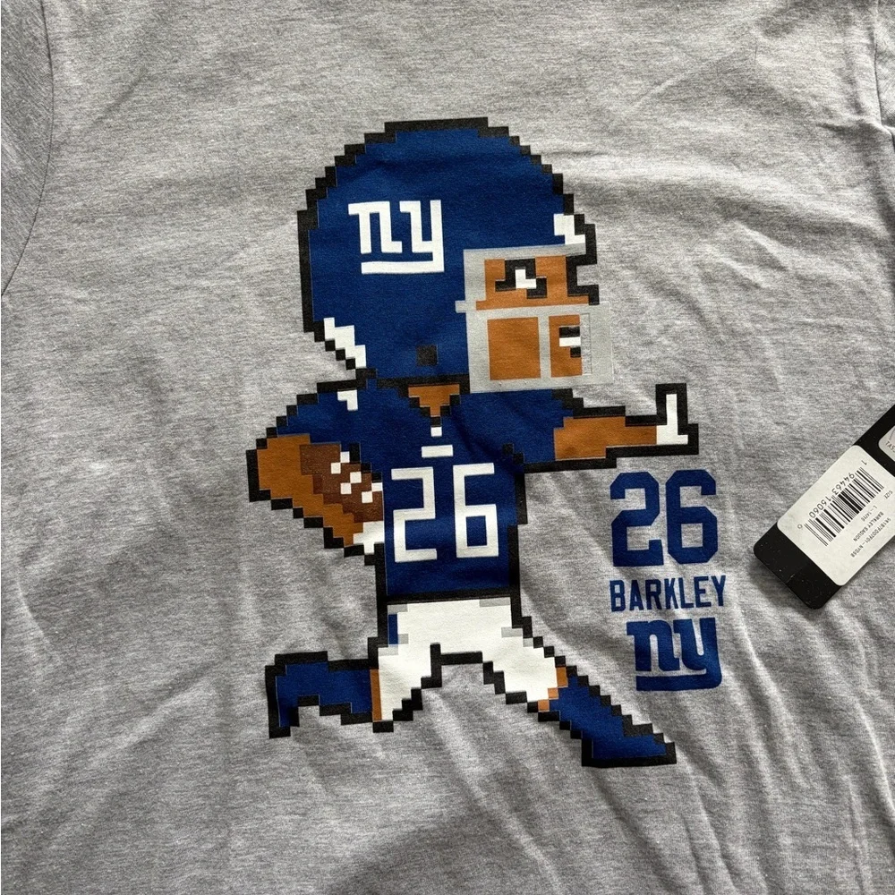 NFL Team Boys New York Giants Saquon Barkley Graphic T-Shirt
